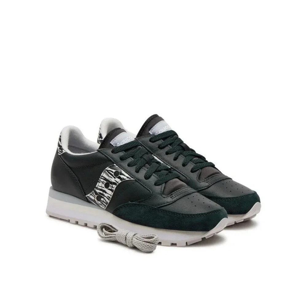 Saucony Jazz Triple Womens Sz 10 Leather Black Zebra Shoes S60793-2 ‎ NEW